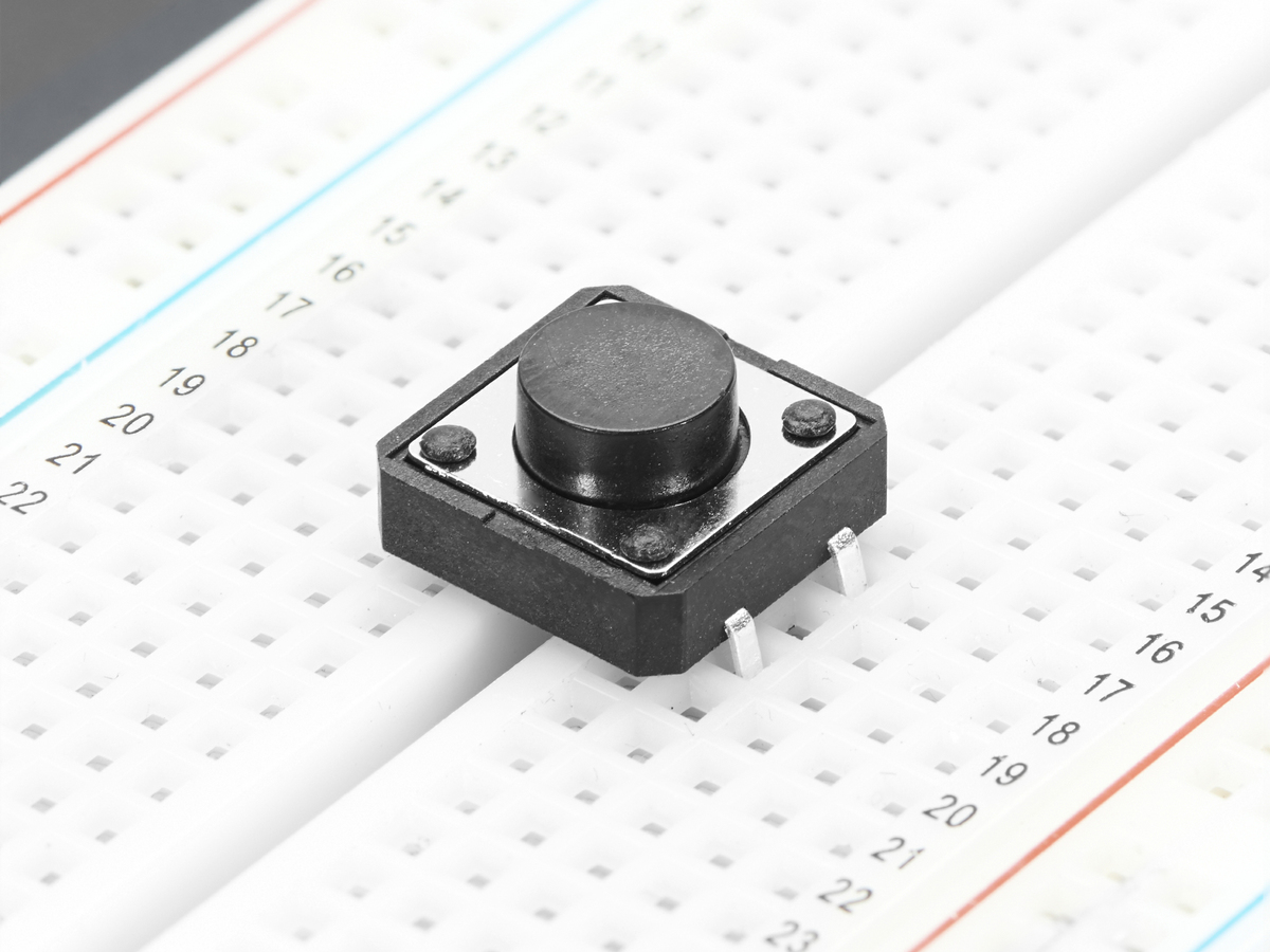 Tac-Switch in Breadboard